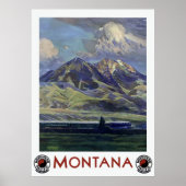  landschapsreis Montana Poster (Voorkant)