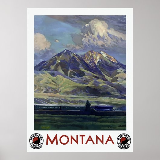  landschapsreis Montana Poster (Voorkant)