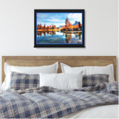 Landschapsrivier in herfst canvasprint canvas afdruk (Insitu (Slaapkamer))