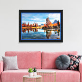 Landschapsrivier in herfst canvasprint canvas afdruk (Insitu (Woonkamer))