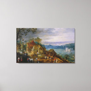 Landschapsscène Canvas Afdruk
