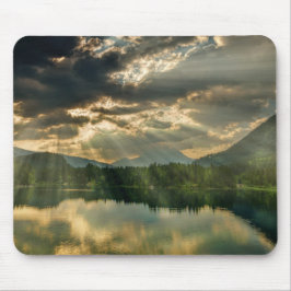 Landschapsscène - Lake, Tremen, Bergen en Sky Muismat