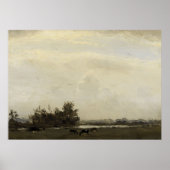 Landschapsschilderende  Moody Wall Art Poster (Voorkant)