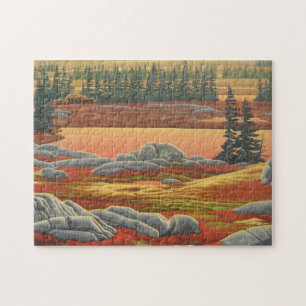 Landschapsschilderende puzzels - Polaire Beer kuns