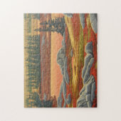 Landschapsschilderende puzzels - Polaire Beer kuns (Verticaal)