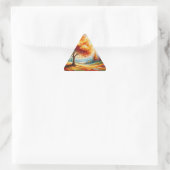 Landschapsschilderij met heldere kleuren-96771 sticker (Tas)