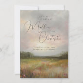 Landschapsschilderij Wildflower Summer Meadow Foto Save The Date (Voorkant)