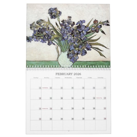 Landschapsschilderijen Vincent van Gogh Fine Art Kalender (Feb 2026)