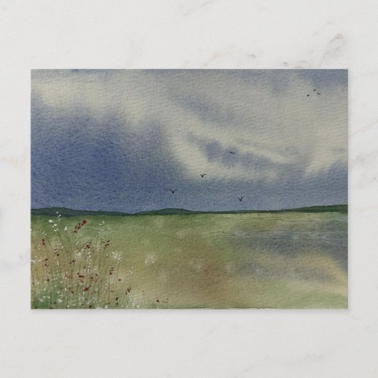 Landschapsschildering  briefkaart (Voorkant)