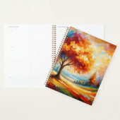 Landschapsschildering met felle kleuren planner (Display)