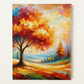 Landschapsschildering met felle kleuren planner (Achterkant)