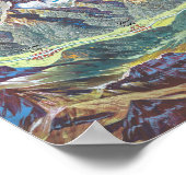 Landschapsschildering van het nationale park Yello Poster (Hoek)