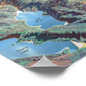 Landschapsschildering van het nationale park Yosem Poster (Hoek)