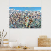 Landschapsschildering van het nationale park Yosem Poster (Keuken)