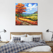 Landschapsschilderkunst Canvas Afdruk (Insitu (Slaapkamer))