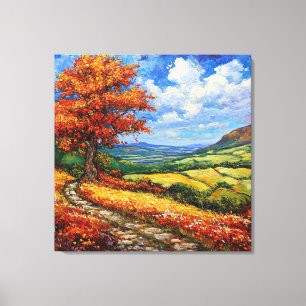 Landschapsschilderkunst Canvas Afdruk