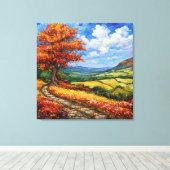 Landschapsschilderkunst Canvas Afdruk (Insitu (Houten vloer))