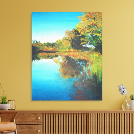 Landschapsschilderkunst Canvas Afdruk (Insitu (Woonkamer))