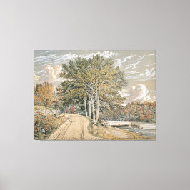  landschapsschilderkunst Harlem River Canvas Afdruk