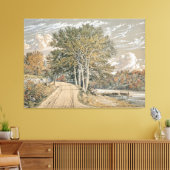 landschapsschilderkunst Harlem River Canvas Afdruk (Insitu (Woonkamer))