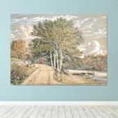 landschapsschilderkunst Harlem River Canvas Afdruk (Insitu (Houten vloer))