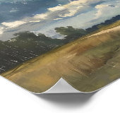  landschapsschilderkunst, neutrale wolk poster (Hoek)