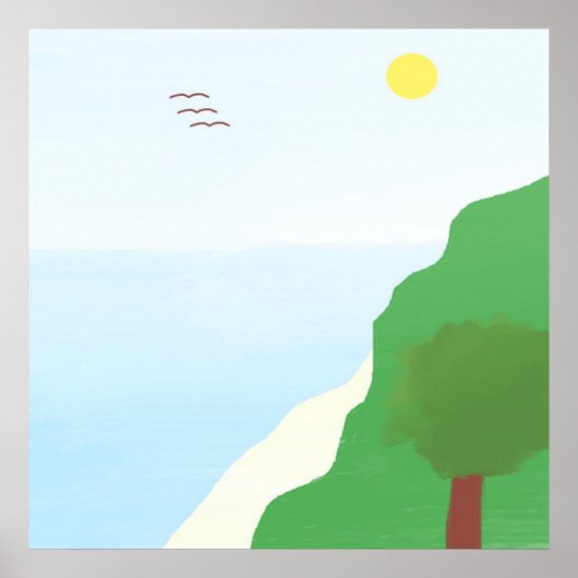 landschapsschilderkunst poster (Voorkant)