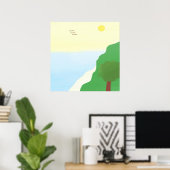landschapsschilderkunst poster (Thuiskantoor)
