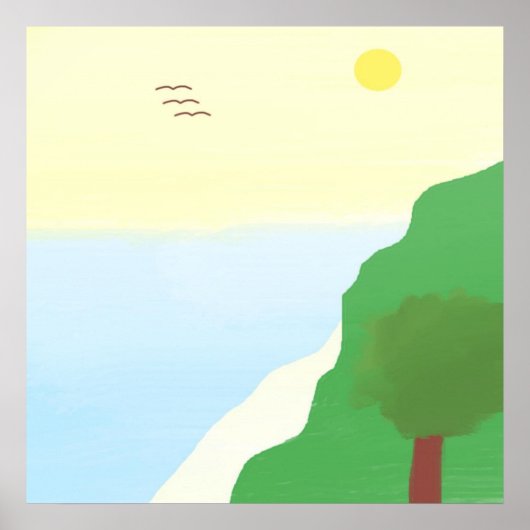 landschapsschilderkunst poster (Voorkant)