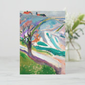 Landschapsschilders Edward Munch Expressionist Art Kaart (Staand voorkant)