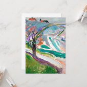 Landschapsschilders Edward Munch Expressionist Art Kaart (Voorkant / Achterkant in situ)