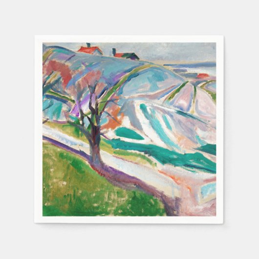 Landschapsschilders Edward Munch Expressionist Art Servet (Voorkant)