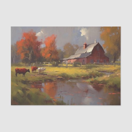 Landschapsschoonheid Tissuepapier (Voorkant)