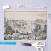 Landschapsstad Ephemera Decoupage Tissuepapier (Craft)