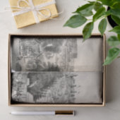 Landschapsstad Ephemera Decoupage Tissuepapier (Geschenk)