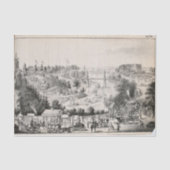 Landschapsstad Ephemera Decoupage Tissuepapier (Voorkant)