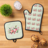 Landschapsstijl Boomgaard Appel Thema Ovenwant & Pannenlap Set (Top down)