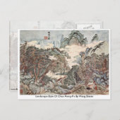 Landschapsstijl van Chao Meng-Fu door Wang Sh � mi Briefkaart (Voorkant / Achterkant)