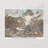 Landschapsstijl van Chao Meng-Fu door Wang Sh � mi Briefkaart (Voorkant)