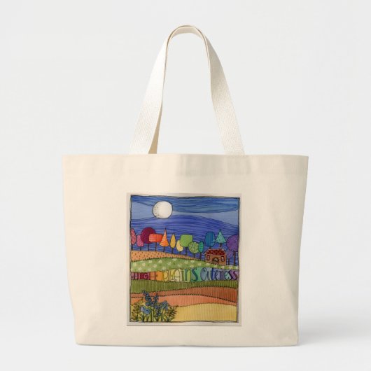 Landschapstas Grote Tote Bag (Voorkant)