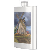 Landschapstekening Nederlandse windmolen Flacon (Links)