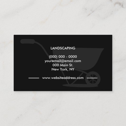 Landschapstuin Visitekaartje (Achterkant)