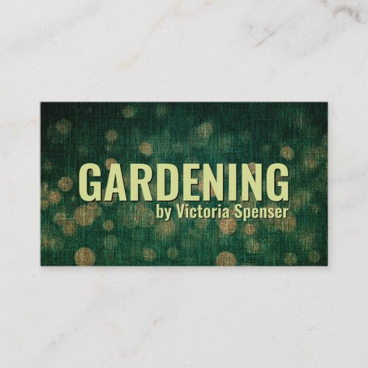 Landschapstuinman voor commercieel vastgoed visitekaartje (Voorkant)