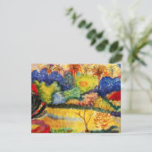 Landschapsuitnodigingen van Gauguin Tahitian Kaart (Staand voorkant)