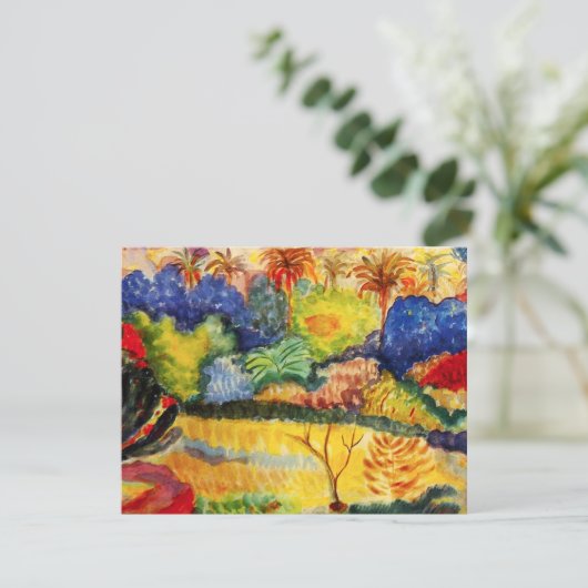 Landschapsuitnodigingen van Gauguin Tahitian Kaart (Staand voorkant)