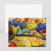 Landschapsuitnodigingen van Gauguin Tahitian Kaart (Voorkant / Achterkant)