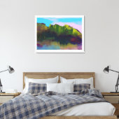 Landschapsverf Canvas Afdruk (Insitu (Slaapkamer))