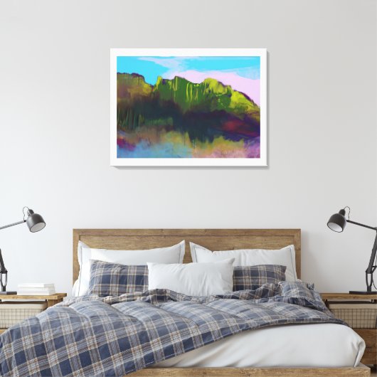 Landschapsverf Canvas Afdruk (Insitu (Slaapkamer))