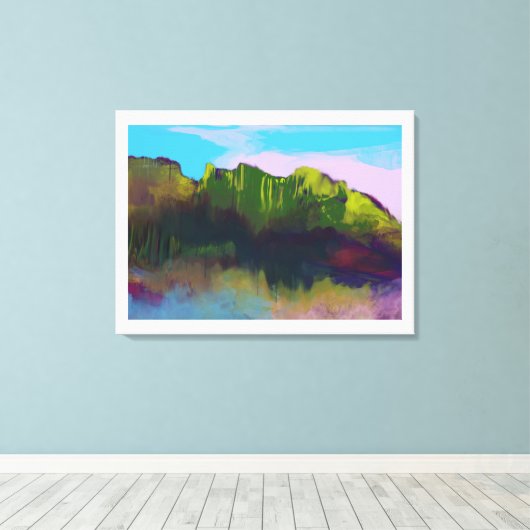 Landschapsverf Canvas Afdruk (Insitu (Houten vloer))