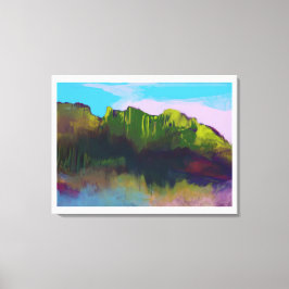 Landschapsverf Canvas Afdruk